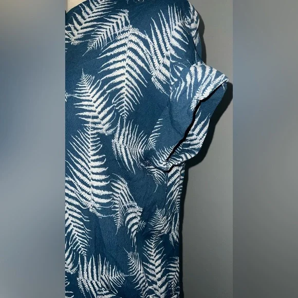 AVA SKY Blue Short Sleeved Jumpsuits/Romper Women - Size SMALL - Picture 5 of 9